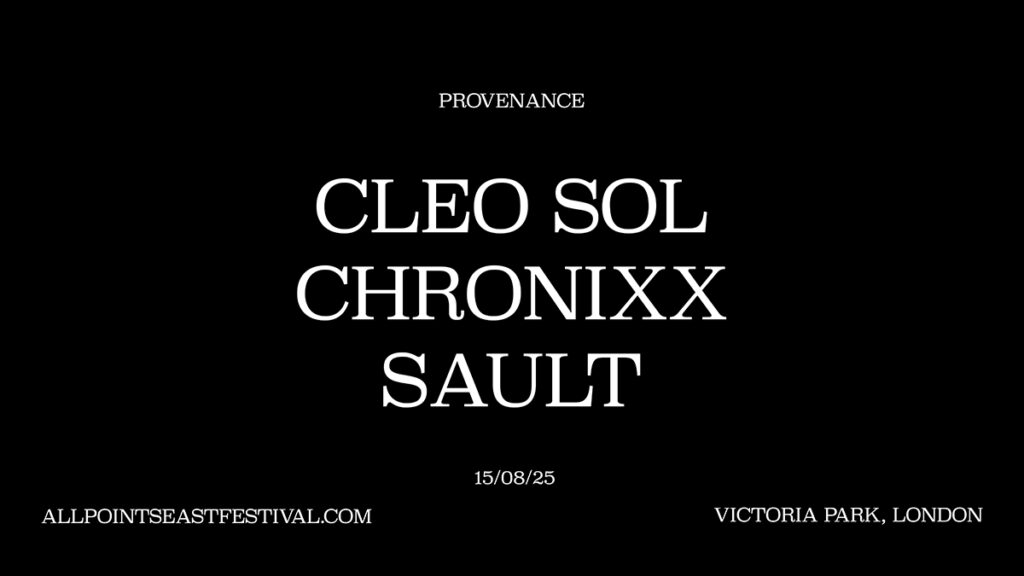 Cleo Sol, Chronixx and SAULT live show All Points East